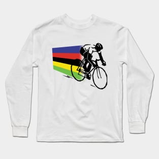 Rainbow Jersey Rider /cycling Long Sleeve T-Shirt